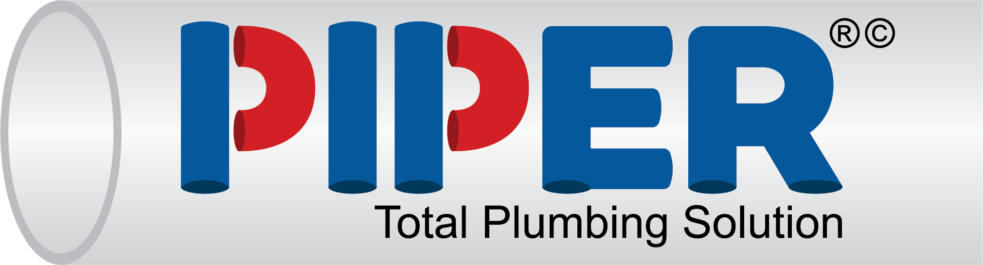 Durable Piper PVC pipes for agricultural irrigation and plumbing.